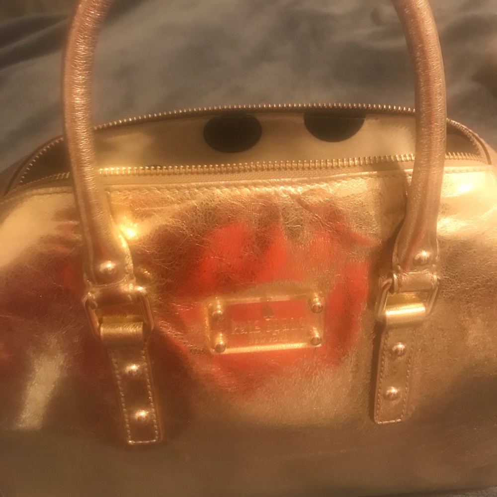 Gold Kate spade bag